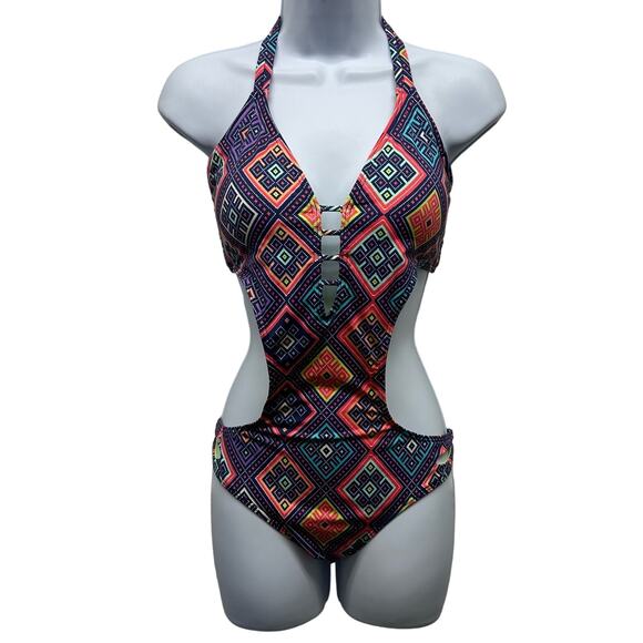 EUC! SLICK By BARI Women’s Sz L (US) Sz G (Mexico) One Piece SEXY Swimsuit, K576 - Picture 1 of 16
